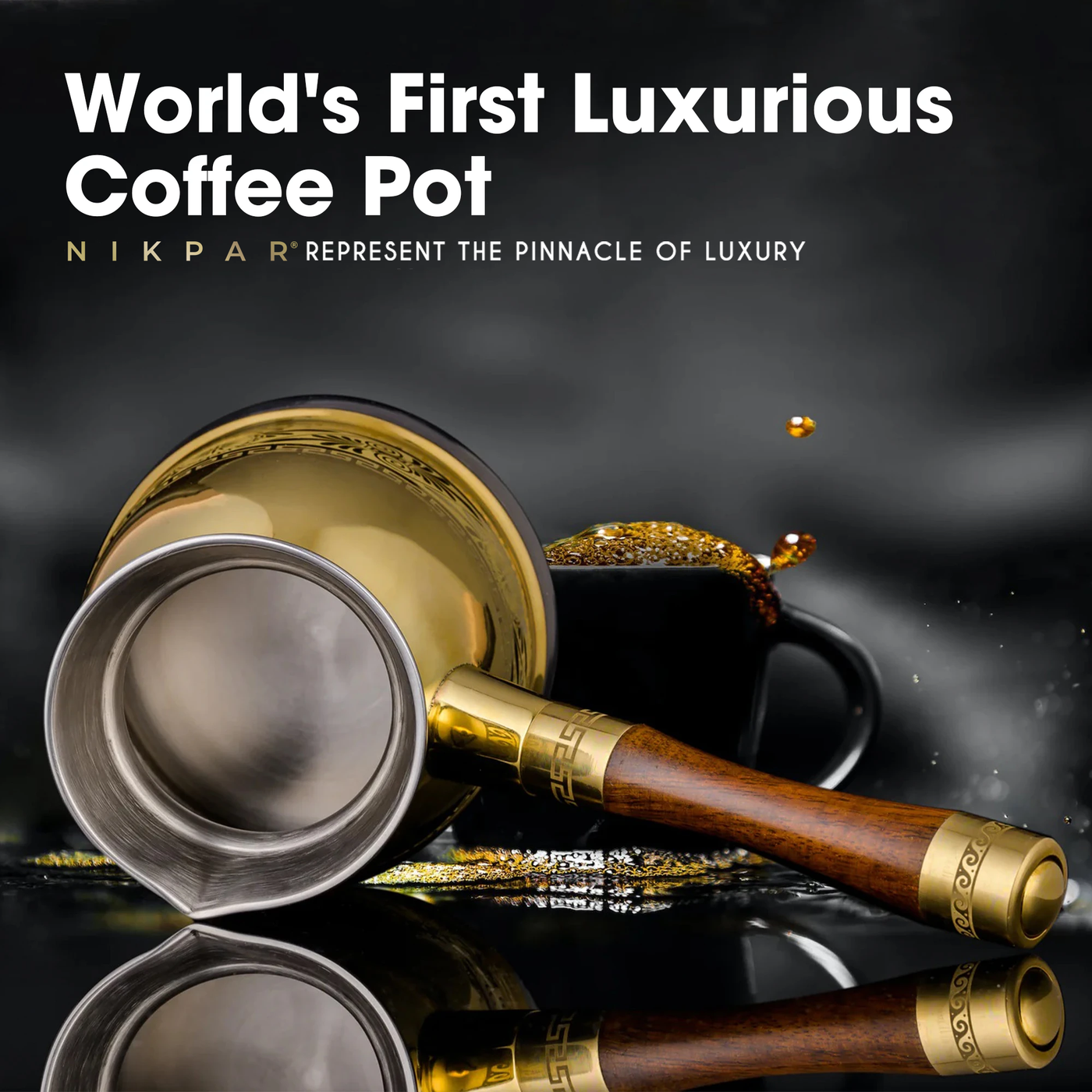 NIKPAR Luxury Greek Coffee Pot Macedonian Collection